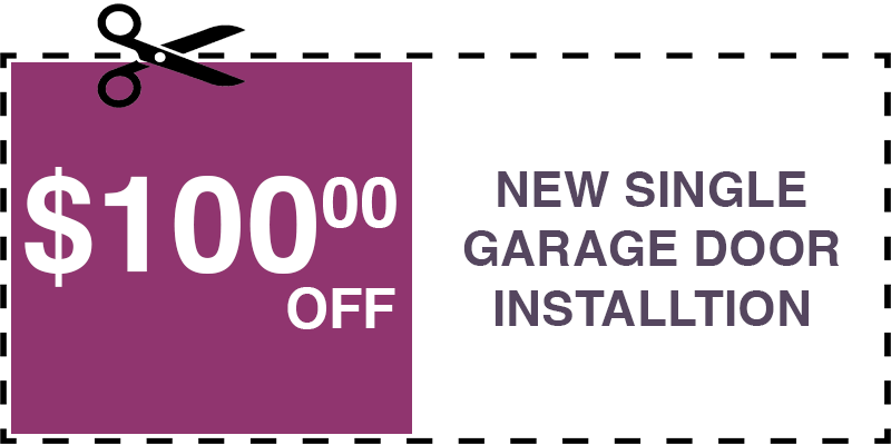 100 off garage door repair Westbury