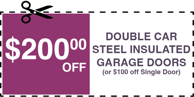200 off garage door repair Westbury