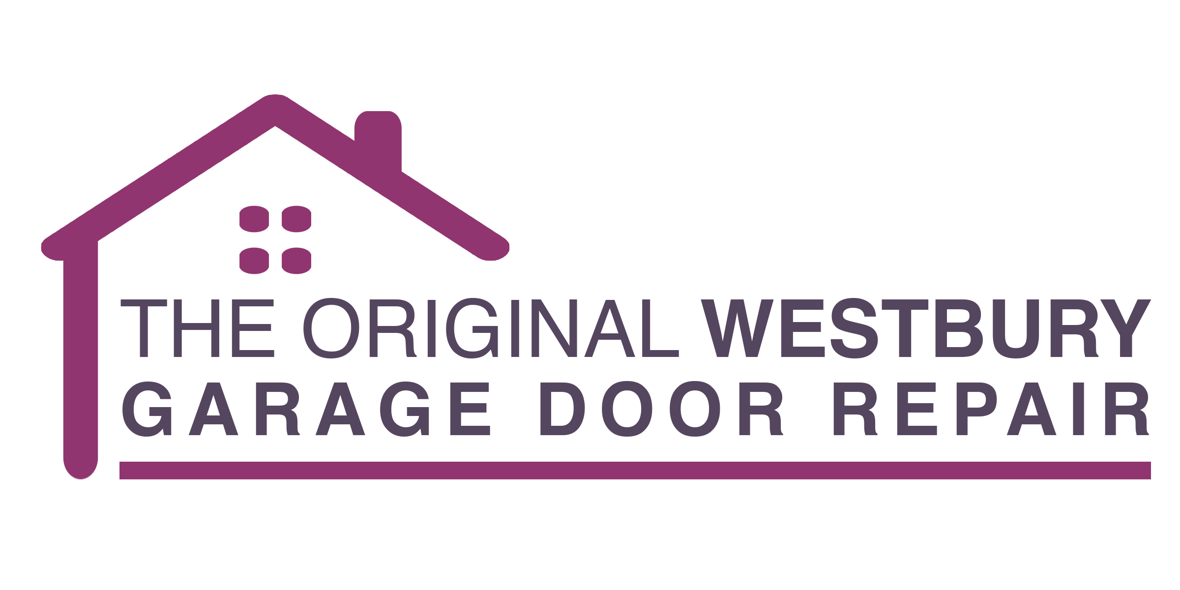 the original garage door repair Westbury logo